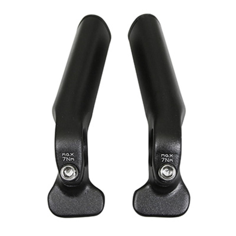 EMBOUT DE CINTRE NEWTON AVEC REPOSE MAIN NOIR MAT (PAIRE)