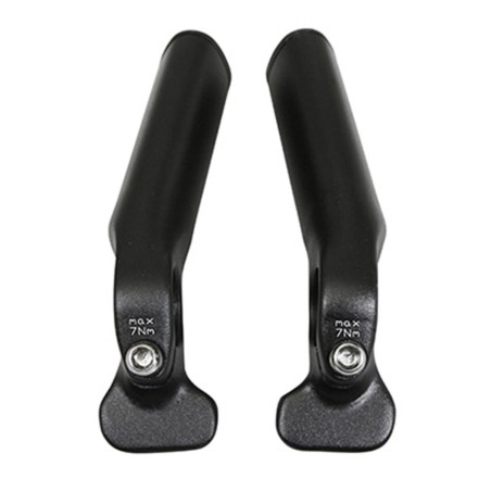 EMBOUT DE CINTRE NEWTON AVEC REPOSE MAIN NOIR MAT (PAIRE)