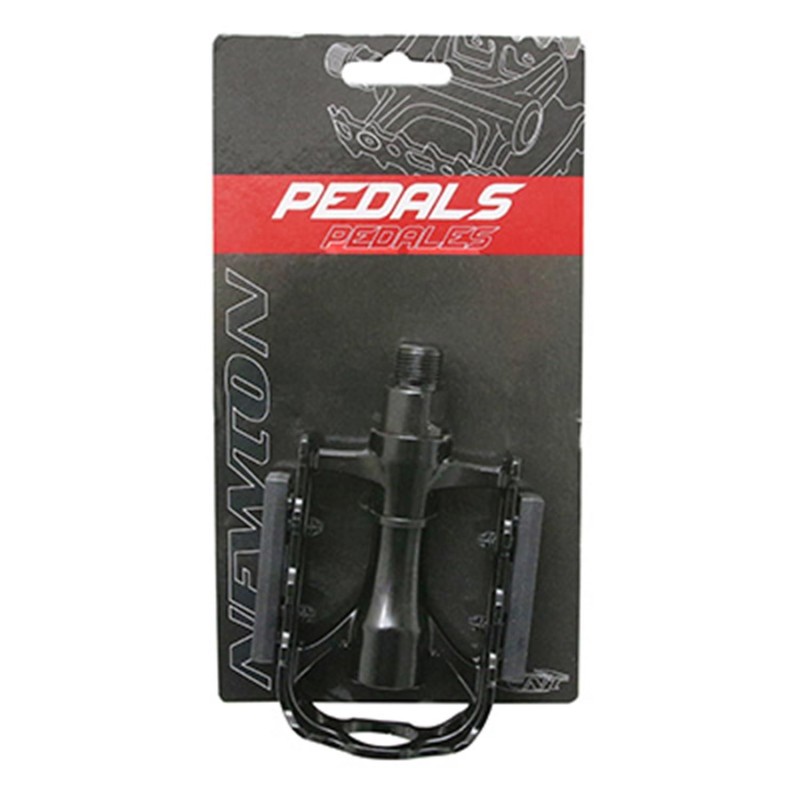 PEDALE ROUTE NEWTON 500 NOIR ALU D9-16 105x79mm 368g (PAIRE SUR CARTE)