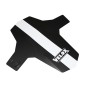 GARDE BOUE VTT AV VELOX COLORI NOIR-BLANC FIXATION FOURCHE RILSAN