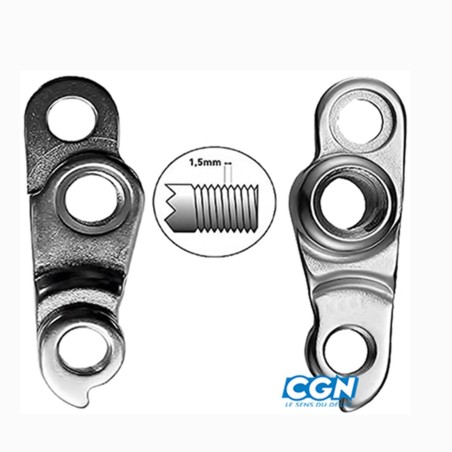 Patte derailleur alu  adaptable    cadre giant (gh - 187)