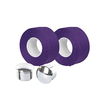 Ruban de guidon Velox tressostar 90 coton violet 20mm x 2,80m (vendu au blister de 2)