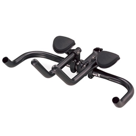 PROLONGATEUR DE CINTRE CONTRE LA MONTRE 31,8-25,8 ALU NOIR MAT POSITION HAUTE AVEC REPOSE BRAS 475grs