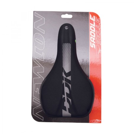 SELLE NEWTON ENFANT RAW NOIR  230x130mm RAIL ACIER NOIR