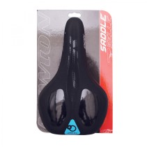 SELLE NEWTON CITY MIXTE MEMORY CONFORT NOIR 265x165mm RAIL ACIER NOIR (A MEMOIRE DE FORME)