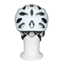 CASQUE VELO ADULTE NEWTON CITY V2 BLANC MAT AVEC VISIERE ET LOCK TAILLE 55-58   ECLAIRAGE DIODES INCORPORE (VENDU EN BOITE)