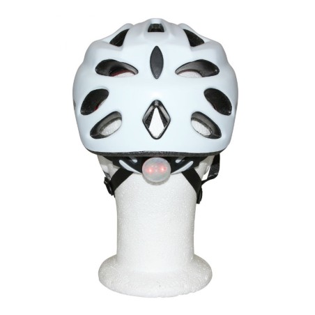 CASQUE VELO ADULTE NEWTON CITY V2 BLANC MAT AVEC VISIERE ET LOCK TAILLE 55-58   ECLAIRAGE DIODES INCORPORE (VENDU EN BOITE)