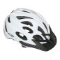 CASQUE VELO ADULTE NEWTON CITY V2 BLANC MAT AVEC VISIERE ET LOCK TAILLE 58-61   ECLAIRAGE DIODES INCORPORE (VENDU EN BOITE)