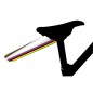 GARDE BOUE ROUTE-VTT CLIPSABLE AR VELOX COLORI BLANC CHAMPION DU MONDE CLIPSABLE SOUS LA SELLE (VENDU A L UNITE)