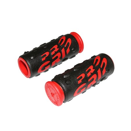 POIGNEE VTT PROGRIP 952 NOIR-ROUGE Ø22mm L85mm (PAIRE)