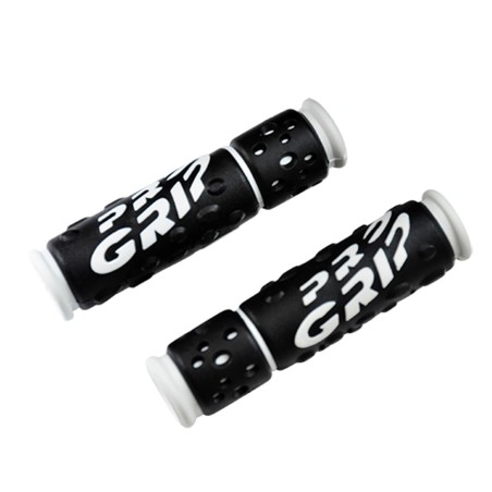 POIGNEE VELO PROGRIP 953 NOIR/BLANC 122MM PRE DECOUPE (PR)