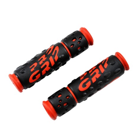 POIGNEE VELO PROGRIP 953 NOIR/ROUGE 122MM PRE DECOUPE (PR)