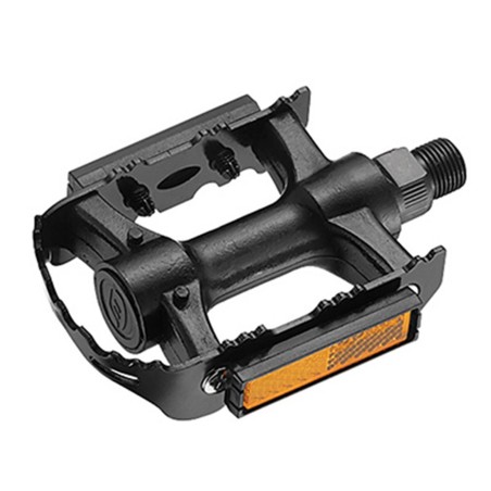 PEDALE VTT P2R RESINE NOIR CAGE ALU NOIR 9-16" (PAIRE)