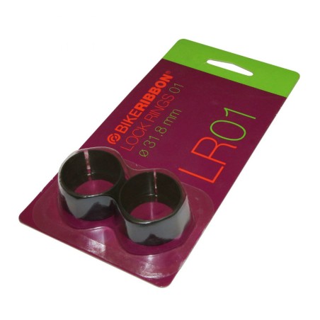 COLLIER A VISSER POUR FINITION RUBAN DE CINTRE ROUTE CINTRE 31.8mm BIKE RIBBON NOIR (PAIRE)