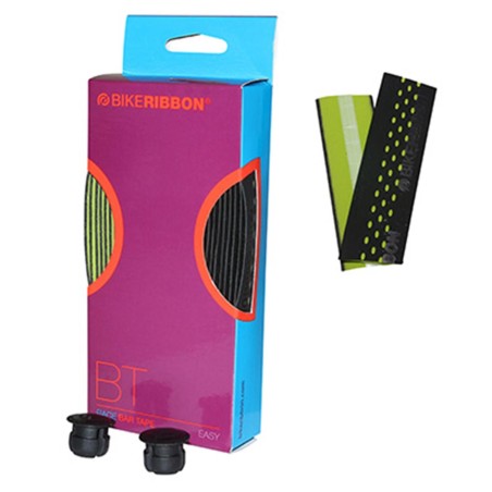 Ruban de guidon Bike Ribbon drop noir-vert