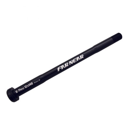 AXE-BLOCAGE DE ROUE VTT TRAVERSANT BOOST AVANT FILETAGE 1.5 POUR ROCK SHOX 15X110 NOIR 36gr. (156mm HORS BUTEE FILETAGE 10mm)