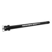AXE-BLOCAGE DE ROUE ROUTE-VTT TRAVERSANT NEWTON ARRIERE AVEC LEVIER  FILETAGE 1.5 12X142 NOIR TYPE SHIMANO (LONGUEUR 172mm