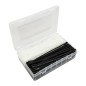 COLLIER DE SERRAGE NYLON TYPE RILSAN 4,8X200mm NOIR ou TRANSPARENT (BOITE DE 200)
