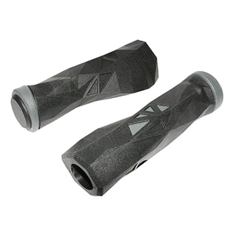 POIGNEE VTT NEWTON PROBIKE NOIR-GRIS L130mm (PAIRE)