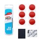 KIT REPARATION CHAMBRE A AIR WELDTITE RED DEVILS AVEC RUSTINES AUTOCOLLANTES-AUTOADHESIVES ROUGES - BOITE (6 RUSTINES