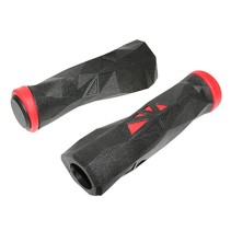POIGNEE VTT NEWTON PROBIKE NOIR-ROUGE L130mm (PAIRE)