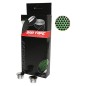 Ruban de guidon Newton silicone vert fluo-noir avec bouchons