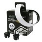 Ruban de guidon hi grip tatoo confort max blanc 3.4mm avec bouchons