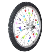 DECORATION DE ROUES MULTICOLOR FIXATION RAYON A CLIPSER (VENDU AU SACHET DE 24PCS)