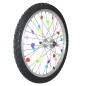 DECORATION DE ROUES MULTICOLOR FIXATION RAYON A CLIPSER (VENDU AU SACHET DE 24PCS)