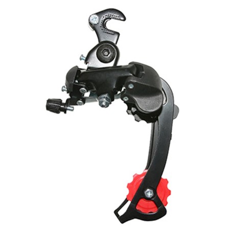 Derailleur vtt arriere p2r 8-7v. noir tz grande chape avec patte (compatible Shimano jusqu'a 30dts)