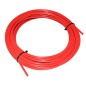 GAINE DE FREIN FIBRAX ROUGE 5mm (ROULEAU DE 15M) AVEC LINER TEFLON