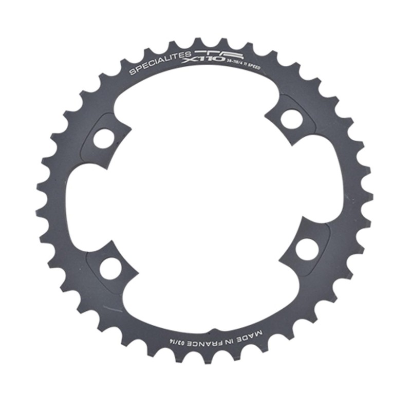 PLATEAU ROUTE DIAM 110 INTER 38DTS NOIR X110 (COMP.SHIM.9100-9000/R8000-6800/R7000-5800 4