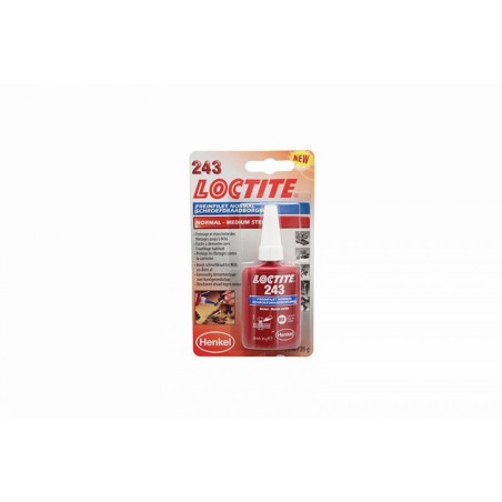 FREIN FILET NORMAL LOCTITE 243 A RESISTANCE MOYENNE (FLACON 24 ML SOUS BLISTER)