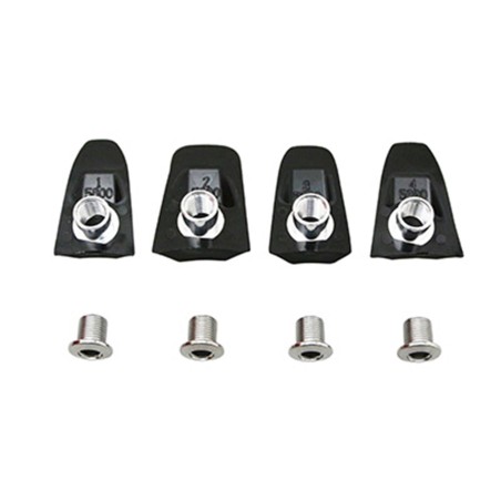 INTRAVIS PEDALIER TA COMPATIBLE 105 5800 NOIR POUR PLATEAU X110 (JEU DE 4)