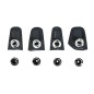 INTRAVIS PEDALIER TA COMPATIBLE ULTEGRA R8000 NOIR POUR PLATEAU X110 (JEU DE 4)