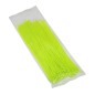 COLLIER DE SERRAGE NYLON TYPE RILSAN 2,5x200mm VERT FLUO (VENDU PAR 100)