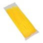 COLLIER DE SERRAGE NYLON TYPE RILSAN 3,6x250mm JAUNE FLUO (VENDU PAR 100)