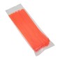 COLLIER DE SERRAGE NYLON TYPE RILSAN 3,6x250mm ORANGE FLUO (VENDU PAR 100)