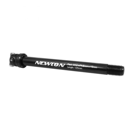 AXE-BLOCAGE DE ROUE ROUTE TRAVERSANT AVANT NEWTON AVEC LEVIER FILETAGE 1.5 12X100 NOIR TYPE SHIMANO-ROCKSHOX (LONGUEUR HORS