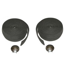 Ruban de guidon p2r cork noir sans liege (en sachet plastique)