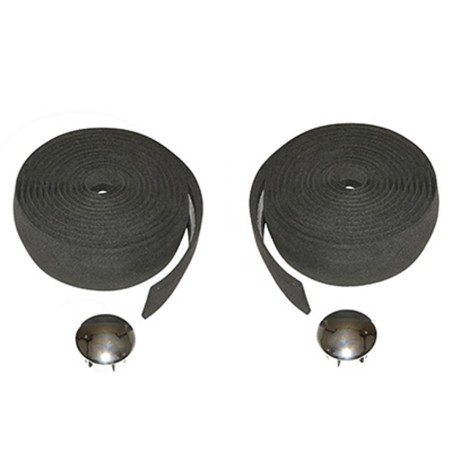 Ruban de guidon p2r cork noir sans liege (en sachet plastique)