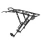 PORTE BAGAGE VELO ARRIERE A TRINGLES P2R ALU NOIR REGLABLE 29"-27.5"-26''  (SUPPORTE 15Kgs)