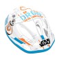 CASQUE VELO ENFANT DISNEY V2 STARWARS BLANC-BLEU-ORANGE AVEC MOLETTE REGLAGE TAILLE 54-58 (VENDU SUR CARTE)