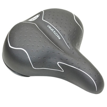 SELLE NEWTON CITY SPIRIT DAME GEL ELASTOMERE NOIR 245x208mm