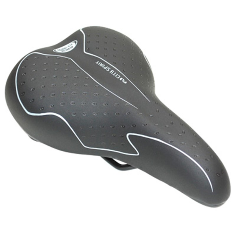 SELLE NEWTON CITY SPIRIT HOMME GEL ELASTOMERE NOIR 260x160mm