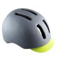 CASQUE URBAIN POLISPORT COMMUTER GRIS/JAUNE FLUO MAT IN MOLD REGLAGE OCCIPITAL 58/61 (LED