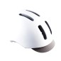 CASQUE URBAIN POLISPORT COMMUTER BLANC/GRIS MAT IN MOLD REGLAGE OCCIPITAL 54/58 (LED INTEG
