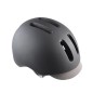 CASQUE URBAIN POLISPORT COMMUTER NOIR/GRIS MAT IN MOLD REGLAGE OCCIPITAL 54/58 (LED INTEGR