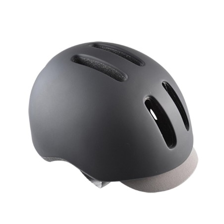 CASQUE URBAIN POLISPORT COMMUTER NOIR/GRIS MAT IN MOLD REGLAGE OCCIPITAL 58/61 (LED INTEGR