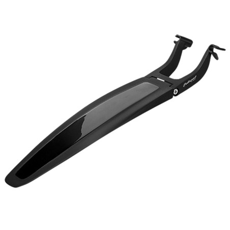 GARDE BOUE ROUTE/VTT AR 26/27.5/29" POLISPORT S-MUD COURT NOIR FIXATION RAIL DE SELLE